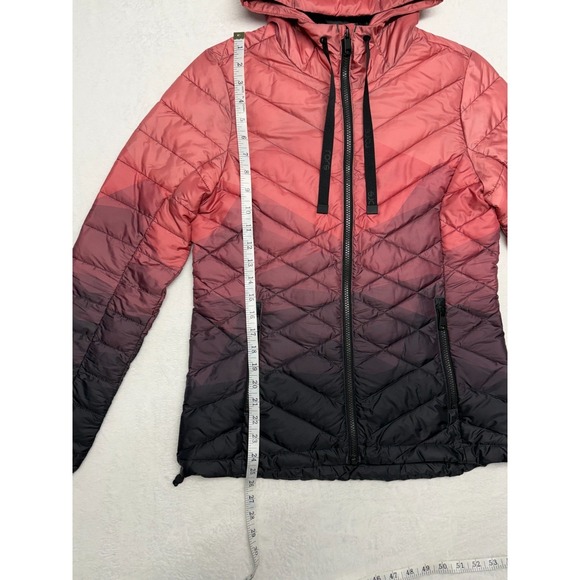 Lole Women's Small Puffer Jacket Falcon Style Hood Light Weight Multi Color - Picture 9 of 12